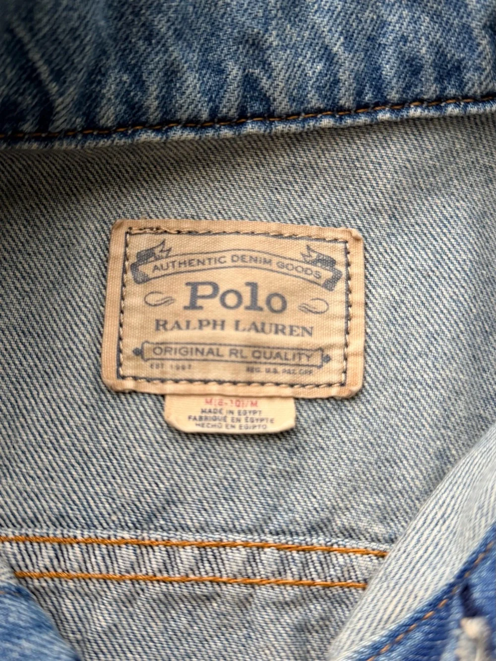 Ralph Lauren Kids Light Blue Washed Denim Jacket